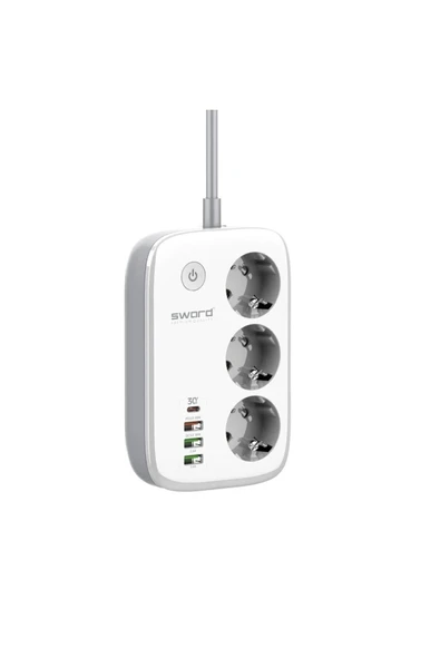 SWORD Wı-fı Akıllı Çoklu Priz SW-3PU1C - 3