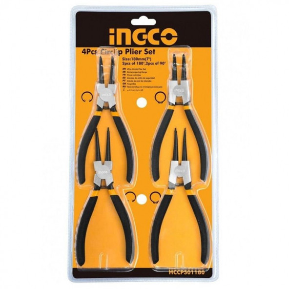 İngco-HCCPS01180 Sekman Pense seti 180mm 4'lü Paket