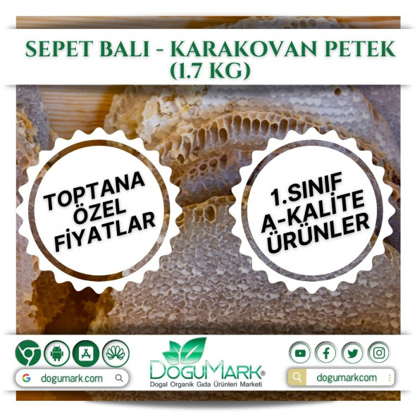 DoğuMark - Sepet Balı - Karakovan Petek (1.7 Kg)