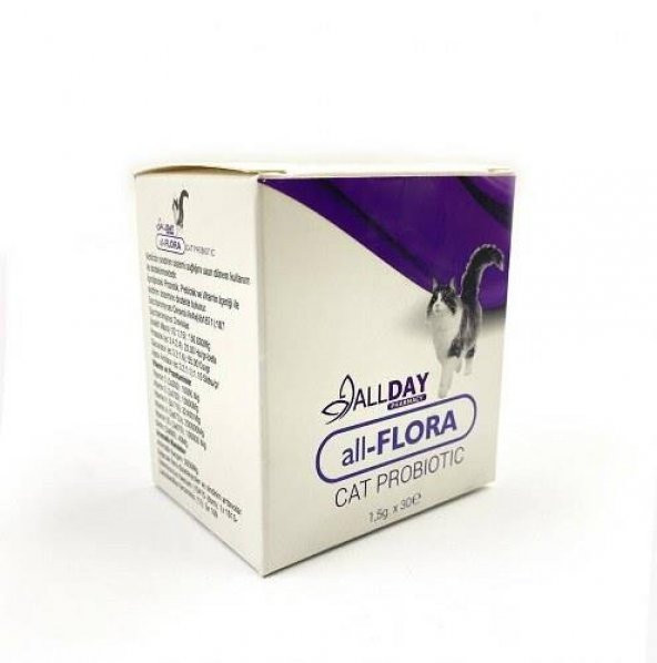 Allday Flora Cat Kedi Sindirim Sistemi Düzenleyici Probiotic 1,5gr*30