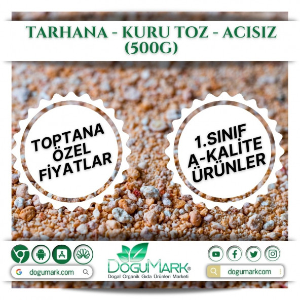 DoğuMark - Tarhana - Kuru Toz - Acısız (500g)