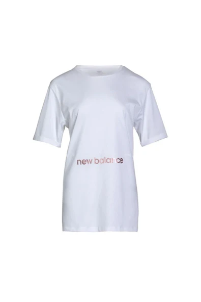 New Balance WTT1955-WT Glitter Print Tee Unisex Tişört