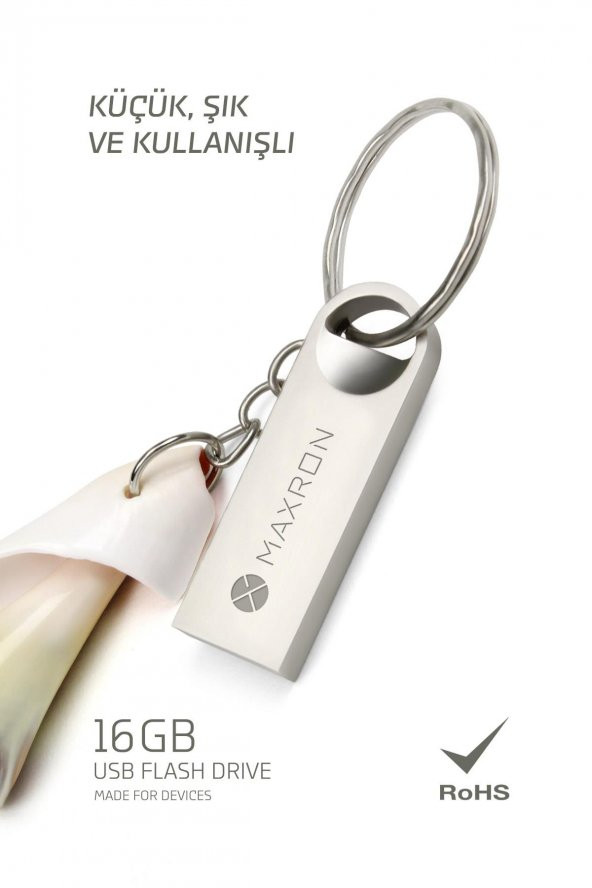 MAXRON 16 GB Flash Bellek Metal Gövde Ömür Boyu Garantili Güvenli Usb Bellek Data Traveler - 3