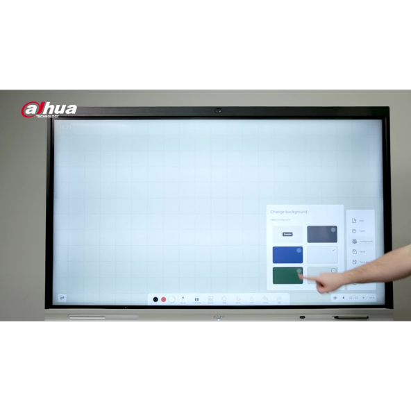 DAHUA LCH65-MC410-B, 65", 4K, Android 9,0,  Dört Çekirdek CPU, 5Mp Kamera, HDMI, Wifi,  Dokunmatik Akıllı Tahta - 2