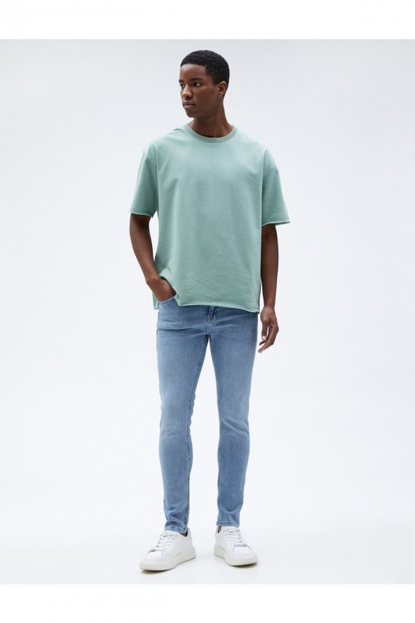 Skinny Fit Kot Pantolon - Michael Jean - Resim 2