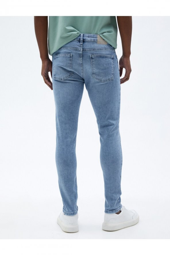 Skinny Fit Kot Pantolon - Michael Jean - Resim 4