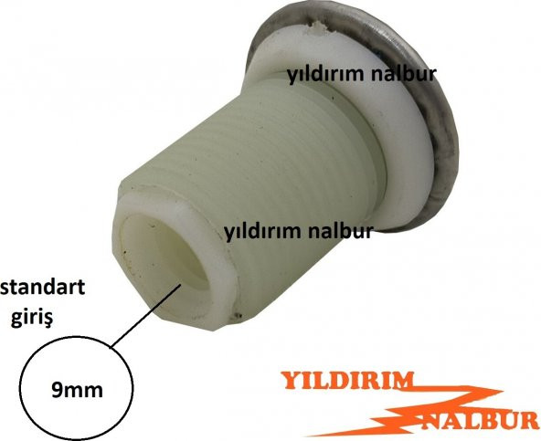 Taharet Çubuğu Ucu Paslanmaz Eca Serel Tipi Taharet Borusu Ucu - 2