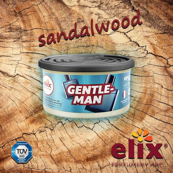 ELIX Organik Metal Kutuda Dogal Liflere Emdirilmis Özel Aromali Koku - Gentleman - 3