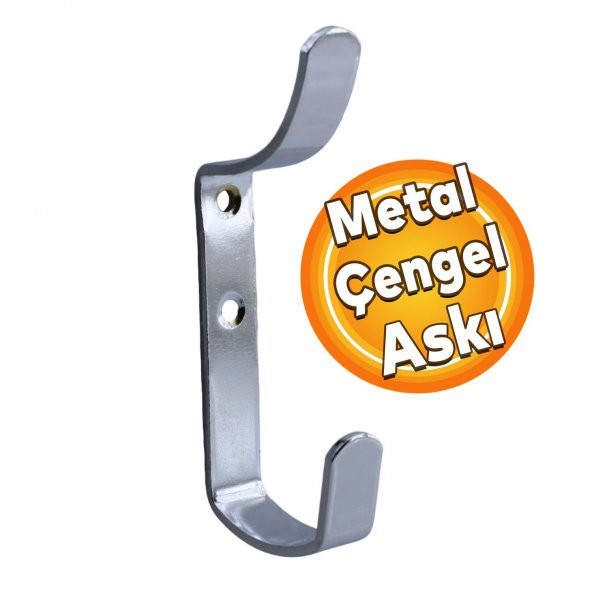 Çengel Metal Portmanto Vestiyer Duvar Dolap Elbise Askısı Krom Mobilya Kapı Askılığı Aparatı
