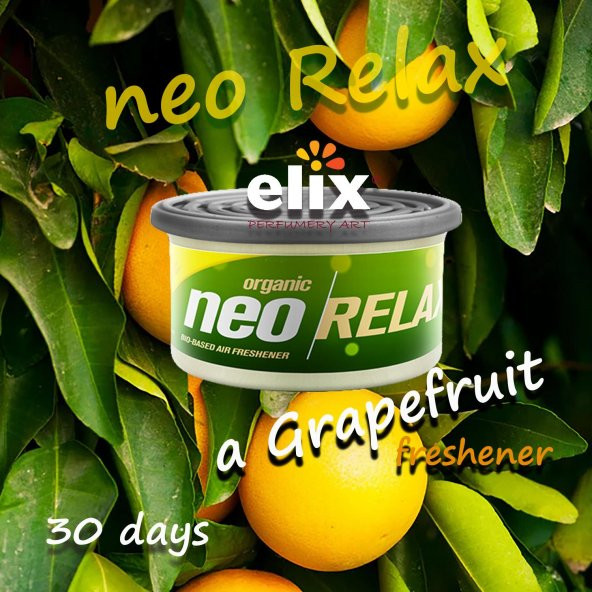 ELIX Neo Relax Metal Kutuda Ahsap Granüllere Emdirilmis Özel Aromali Koku - Greyfurt - 3