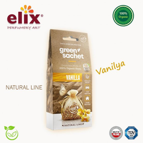ELIX Natural Ahsap Granüllere Emdirilmis Özel Aromali Koku - Vanilya - 2