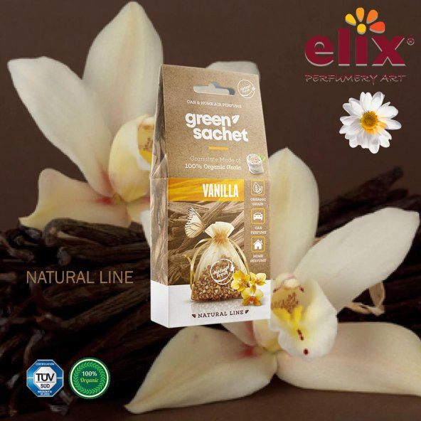 ELIX Natural Ahsap Granüllere Emdirilmis Özel Aromali Koku - Vanilya - 3