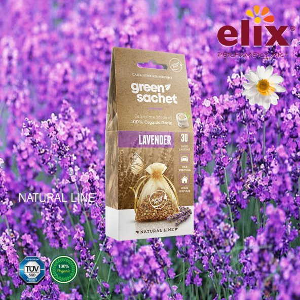 ELIX Natural Ahsap Granüllere Emdirilmis Özel Aromali Koku - Lavanta - 3
