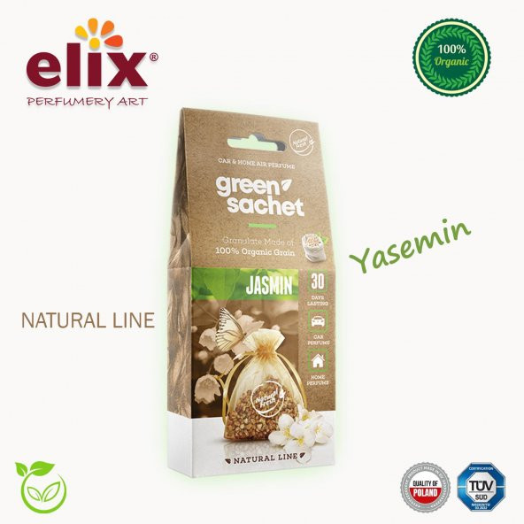 ELIX Natural Ahsap Granüllere Emdirilmis Özel Aromali Koku - Yasemin - 2