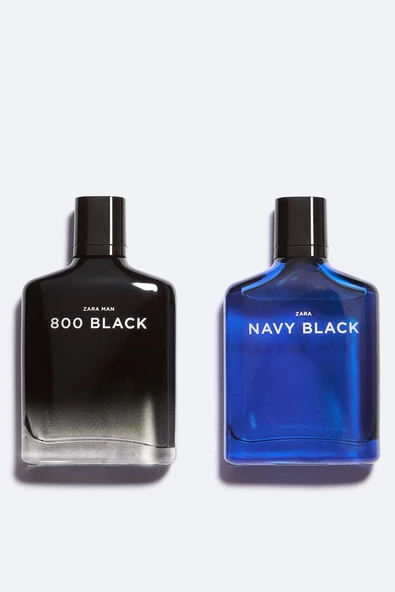 ZARA NAVY BLACK + ZARA MAN 800 BLACK EAU DE TOILETTE 2X100 ML İNDİRİMSEHRİ