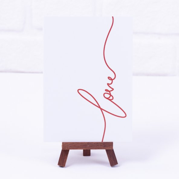 Love signature not kartı, 12 x 17 cm  50 adet