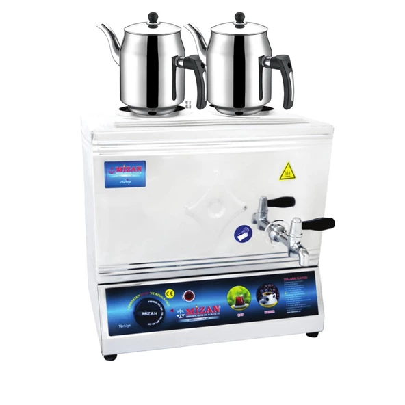 Mizan 25 Lik Elektrikli 20 Litre 2 Demlikli Çay Kazanı HEDİYELİ