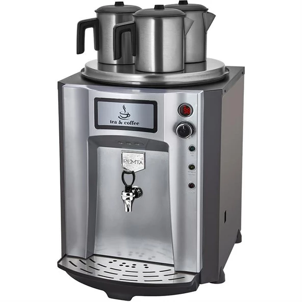 Remta Premium Jumbo 40 Litre Üç Demlikli Çay Makinesi - Gri
