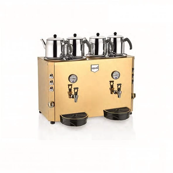 Remta Master Elektrikli 46 Litre Dört Demlikli Çay Kazanı Makinesi