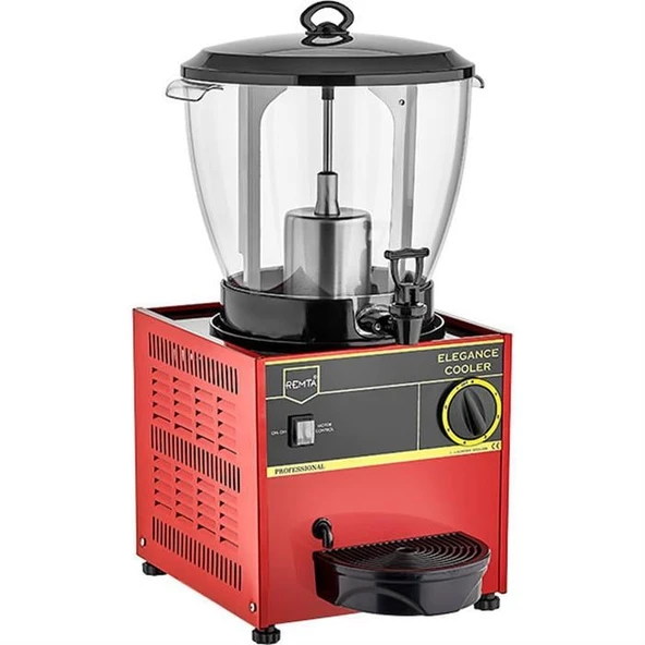 Remta Elegance 16 Litre Soğutuculu Şerbet Ayran Makinesi - Kırmızı ürün görseli 1