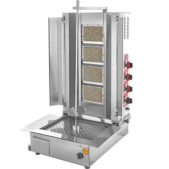 Remta 4 Radyanlı Alttan Motorlu Doğalgazlı Döner Ocağı ürün görseli 1