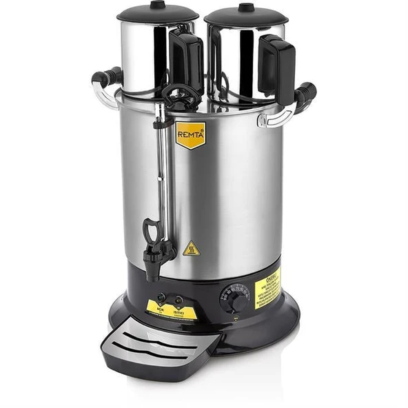 Remta Platin Model Çift Demlikli Çay Makinesi 17 lt ürün görseli 1