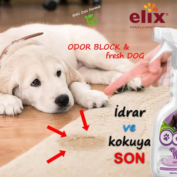 ELIX Bitki Özlü Köpek idrar Yapma ve Koku Önleyici Sprey 500ml. - 3