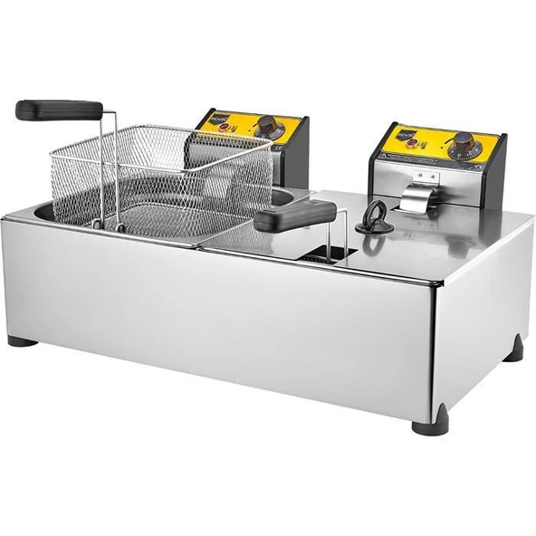 Remta 8+8 lt Çiftli Elektrikli Fritöz ürün görseli 1