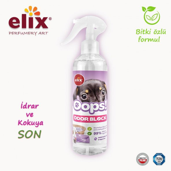 ELIX Bitki Özlü Köpek idrar Yapma ve Koku Önleyici Sprey 300ml. - 2