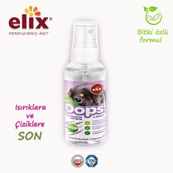 ELIX Bitki Özlü Köpek Kovucu Sprey 75ml. - 2