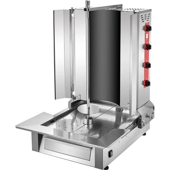 Remta 4 Radyanlı Alttan Motorlu Oval Camlı Elektrikli Döner Ocağı ürün görseli 1