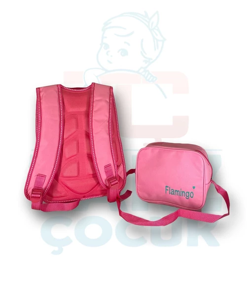 Beslenmeli Ortopedik Flamingo Okul Çantası - 2