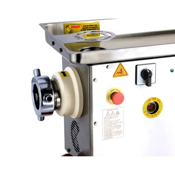 Hnc  22 No 22 Lik Paslanmaz Soğutmalı Et Kıyma Makinesi 220 Volt - 8