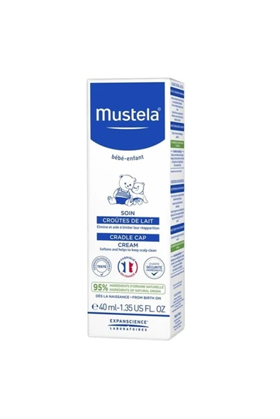 Mustela Cradle Cap Cream 40ml - Saç Bakım Kremi 3504105034412