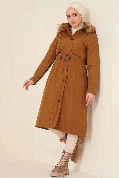 Armalı Bel Büzgülü Kaban Taba