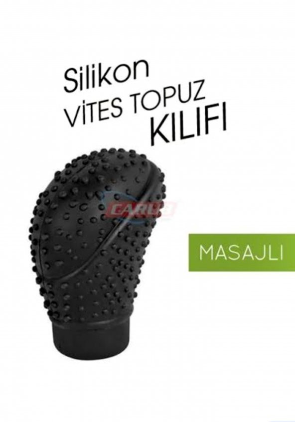 Silikon Vites Topuzu Masajlı Oval Siyah Br6219620