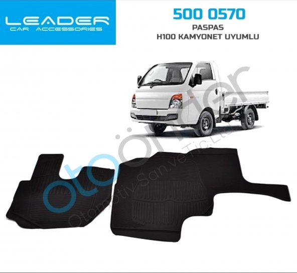 Hyundai H100 Kamyonet Paspas Kauçuk Araca Özel 2005 Ve Sonrası Siyah ürün görseli 1