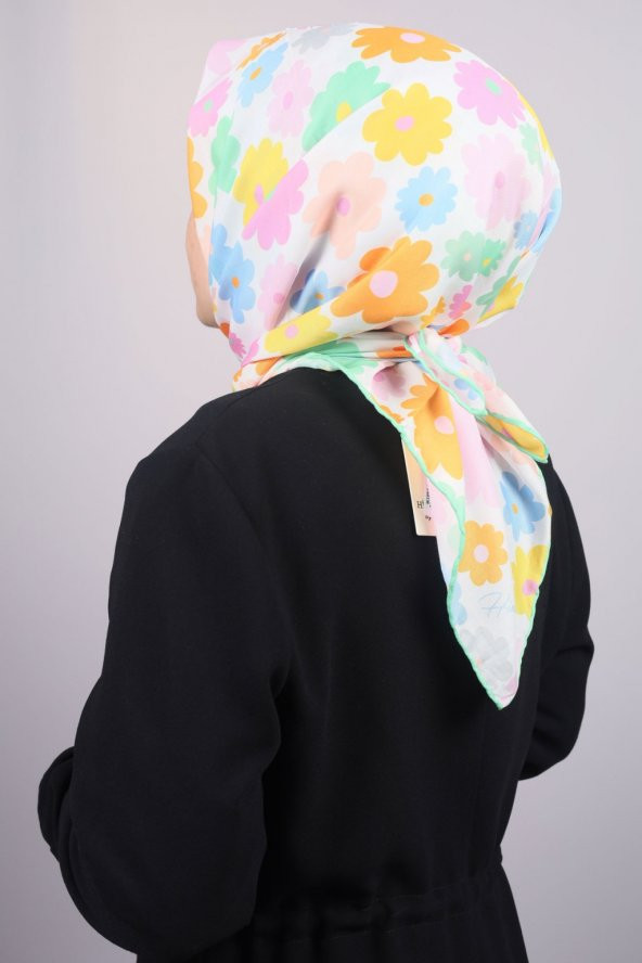 Hint İpek Desenli Otantik Eşarp - Desen-02 - Renk-02 -50