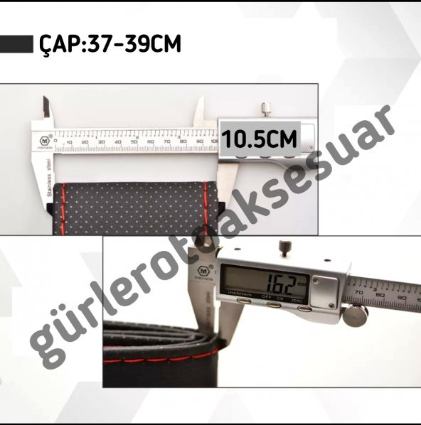 Dacia Logan Uyumlu Dikmeli Direksiyon Kılıfı Alkantara Karbon Kırmızı Yüzüklü - Resim 3