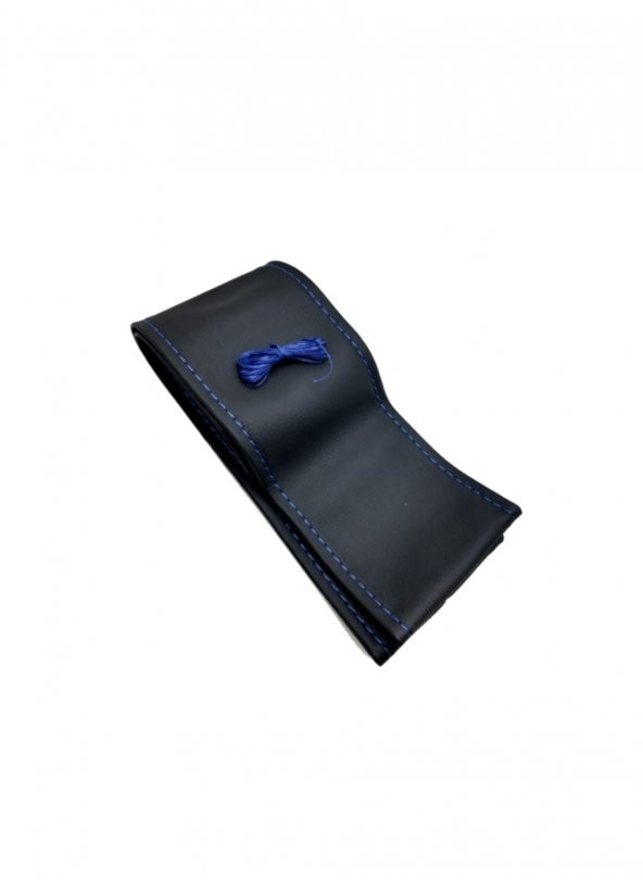 Skoda Formen Uyumlu Dikmeli Direksiyon Kılıfı Mavi İpli (9CM) - Resim 2