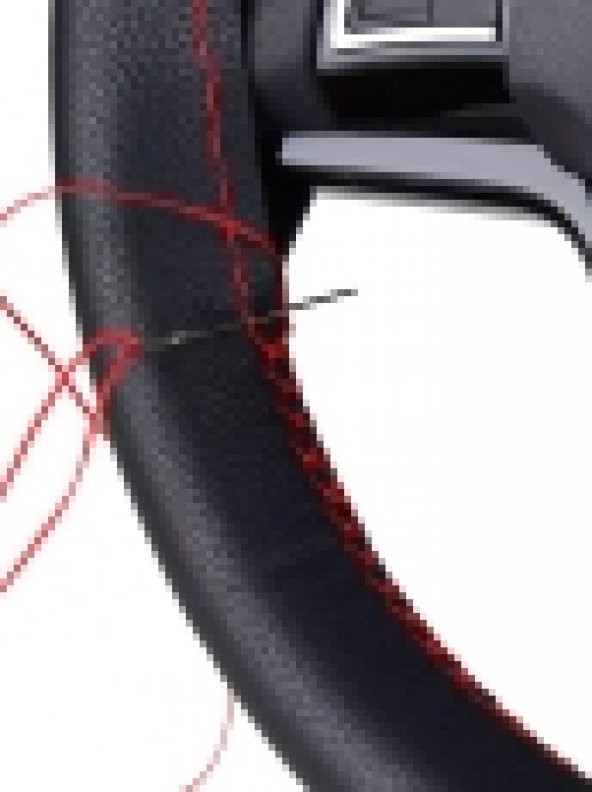 Toyota Corolla 2002-2006 Uyumlu Direksiyon Kılıfı Kırmızı-İpli 10.5CM ürün görseli