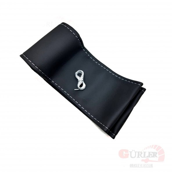 Toyota Corolla 2002-2006 Uyumlu Dikmeli Direksiyon Kılıfı Gri İpli (10CM)