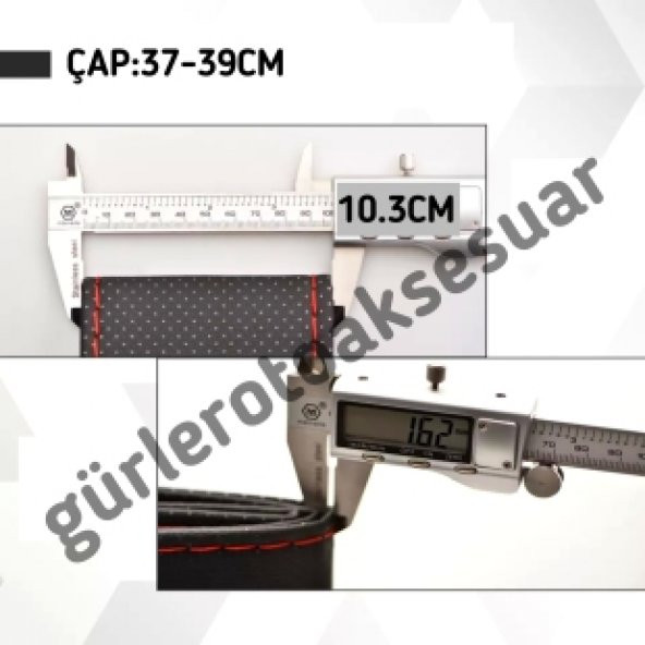 Honda Cıvıc Uyumlu Alkantara Karbon Dikmeli Deri Direksiyon Kılıfı Kırmızı Yüzüklü - Resim 3