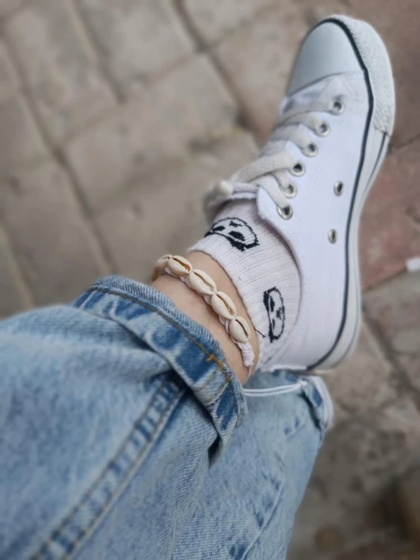 Bileklik Halhal Deniz Kabuğu Midye Plaj Dogum Günü Hediye Ayarlanabilir Makrome Örme İp Bileklik Bijuteri Takı Aksesuar - 3