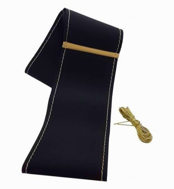 Opel Astra H Uyumlu Dikmeli Direksiyon Kılıfı Alkantra Bej Yüzüklü ürün görseli 1