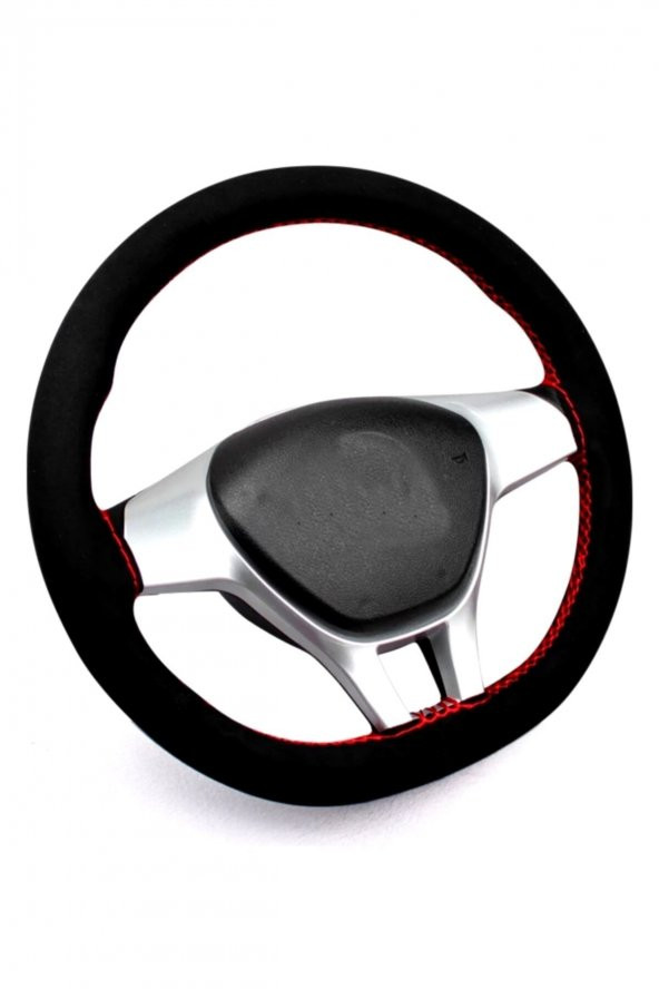 Vw Passat B8-b8,5 Uyumlu Alkantra Dikmeli Direksiyon Kılıfı 2015 Ve Sonrası ürün görseli 1