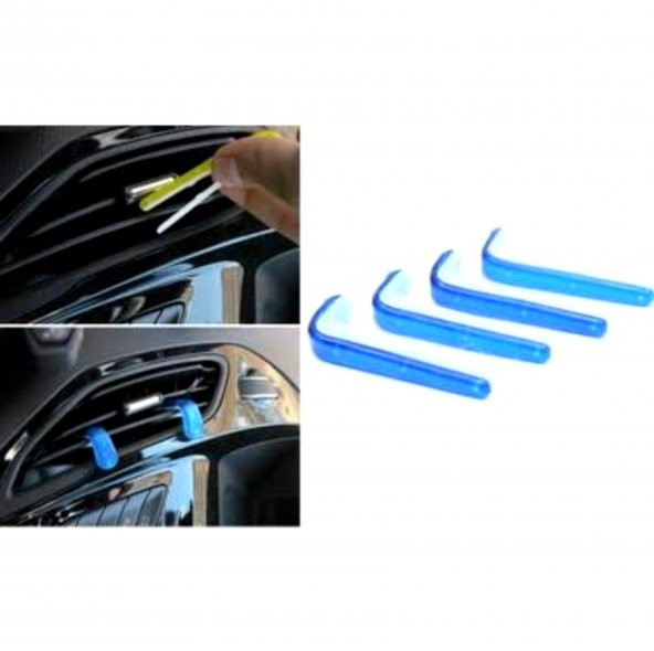 Klips Oto Havalandırma Kokusu 1 paket mavi (4 Adet) - 2