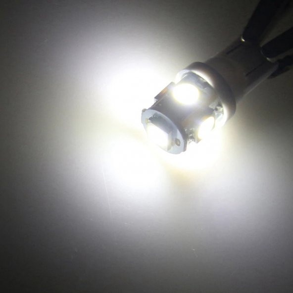 20 Adet T10 led ampül park led plaka led tavan led dipsiz led ışık beyaz renk 12V 5 SMD - 3