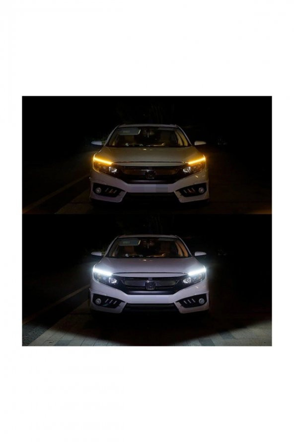 Kayar Sinyalli Led Gündüz Farı Şerit Lamba 60cm - Resim 4