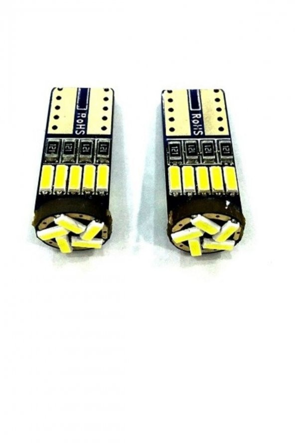 Opel Vectra Uyumlu T10 Duy 15 Smd Dipsiz Oto Led Park Ampulü Beyaz - 2